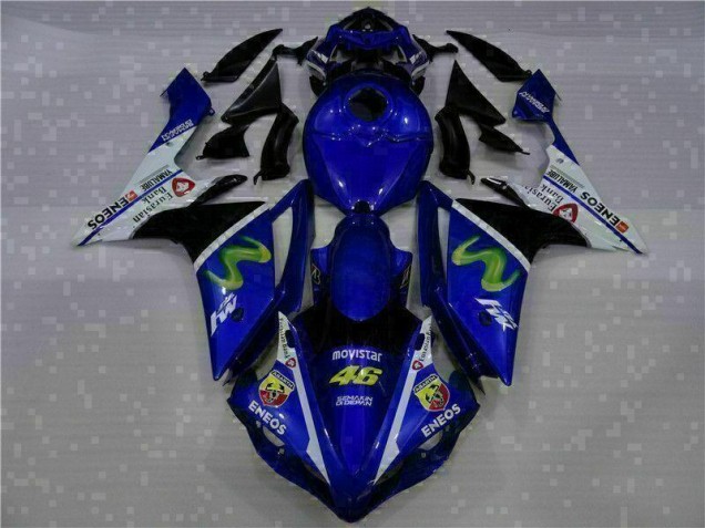 Blue 2007-2008 Yamaha YZF R1 Motorcycle Fairing Kits