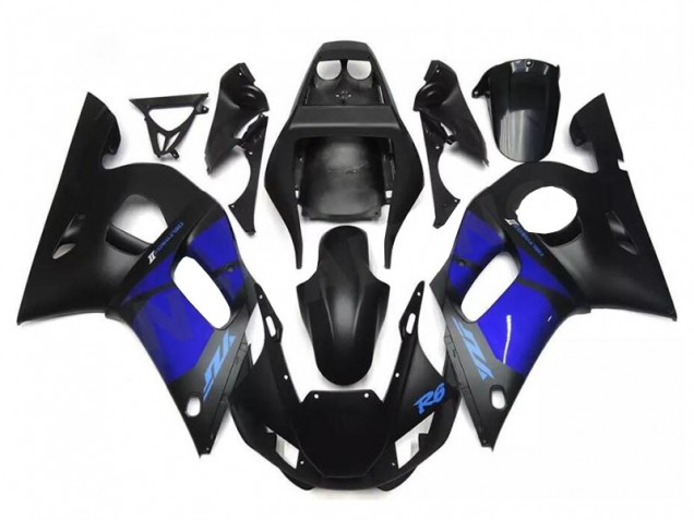 Blue Black 1998-2002 Yamaha YZF R6 Motorcycle Fairings