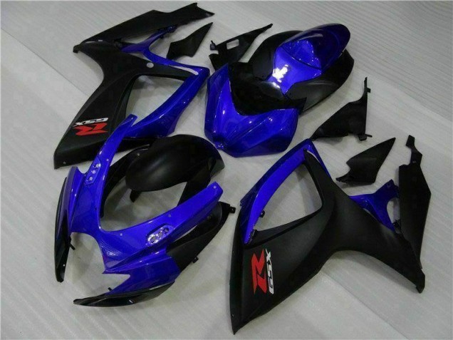 Blue Black 2006-2007 Suzuki GSXR 600/750 Motorcycle Fairing Blue Black 2006-2007 Suzuki GSXR 600/750 Motorcycle Fairing