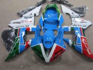 Blue Black Motul 2002-2003 Yamaha YZF R1 Motorcycle Fairings