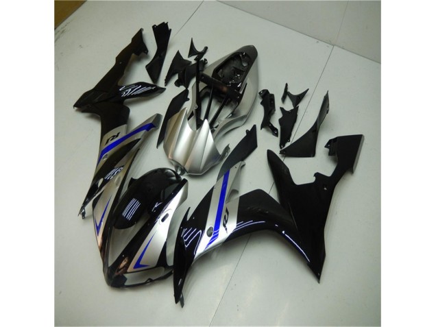 Blue Black Silver 2004-2006 Yamaha YZF R1 Motorcycle Fairings Blue Black Silver 2004-2006 Yamaha YZF R1 Motorcycle Fairings