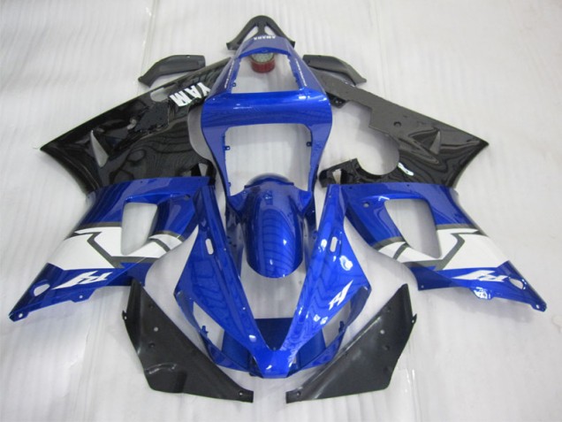 Blue Black White 2000-2001 Yamaha YZF R1 Motorcycle Fairing
