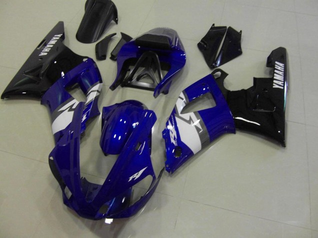 Blue Black White 2000-2001 Yamaha YZF R1 Motorcycle Fairings
