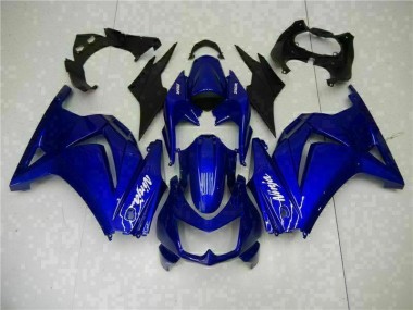 Blue Black White Ninja 2008-2012 Kawasaki EX250 Motorcycle Fairing