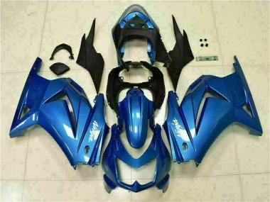 Blue Black White Ninja 2008-2012 Kawasaki EX250 Motorcycle Fairings