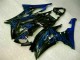 Blue Flame Black 2008-2016 Yamaha YZF R6 Motorcycle Fairings