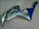 Blue Flame Silver 2006-2007 Honda CBR1000RR Motorcycle Fairings Blue Flame Silver 2006-2007 Honda CBR1000RR Motorcycle Fairings