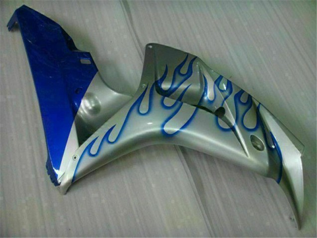 Blue Flame Silver 2006-2007 Honda CBR1000RR Motorcycle Fairings Blue Flame Silver 2006-2007 Honda CBR1000RR Motorcycle Fairings
