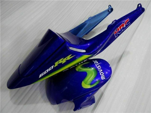 Blue Green Movistar Castrol 2003-2004 Honda CBR600RR Motorcycle Fairings Blue Green Movistar Castrol 2003-2004 Honda CBR600RR Motorcycle Fairings