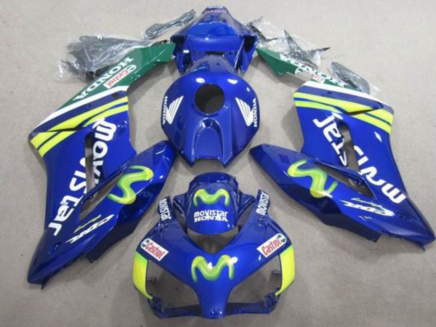Blue Movistar Castrol 2004-2005 Honda CBR1000RR Motorcycle Fairings