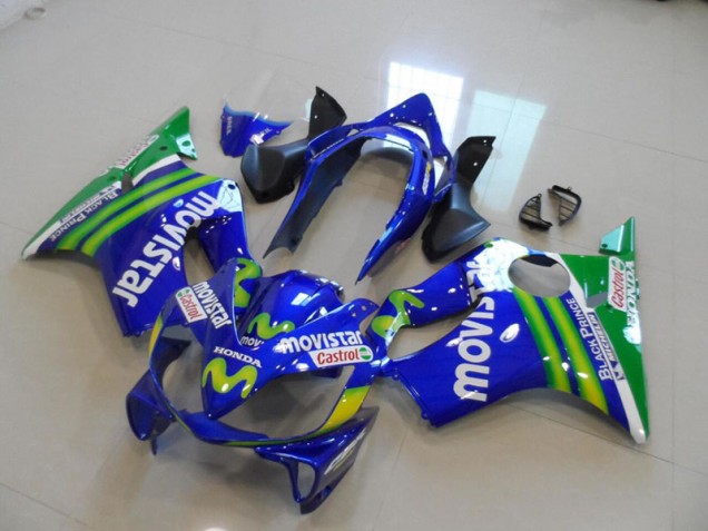 Blue Movistar Castrol 2004-2007 Honda CBR600 F4i Motorcycle Fairings