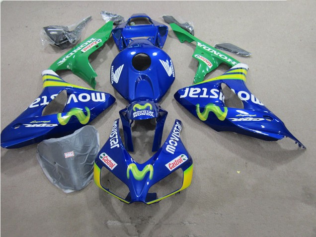 Blue Movistar Castrol 2006-2007 Honda CBR1000RR Motorcycle Fairings