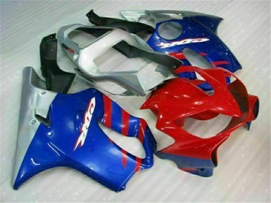 Blue Red 2001-2003 Honda CBR600 F4i Motorcycle Fairings