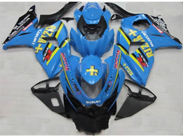Blue Rizla Hopper 2009-2016 Suzuki GSXR 1000 Motorcycle Fairings