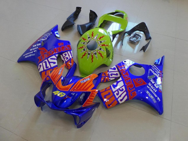 Blue Rossi 2001-2003 Honda CBR600 F4i Motorcycle Fairings