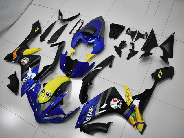 Blue Shark 2007-2008 Yamaha YZF R1 Motorcycle Fairings