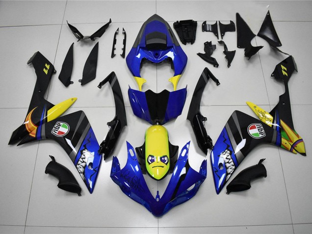 Blue Shark 2007-2008 Yamaha YZF R1 Motorcycle Fairings