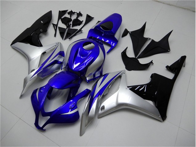 Blue Silver Black 2007-2008 Honda CBR600RR Motorcycle Fairings Blue Silver Black 2007-2008 Honda CBR600RR Motorcycle Fairings