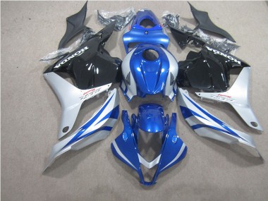 Blue Silver Black 2009-2012 Honda CBR600RR Motorcycle Fairings