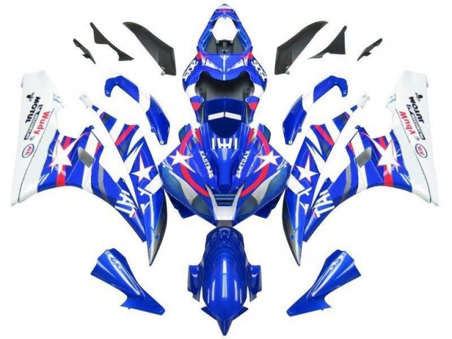 Blue Star Fiat 2006-2007 Yamaha YZF R6 Motorcycle Fairings