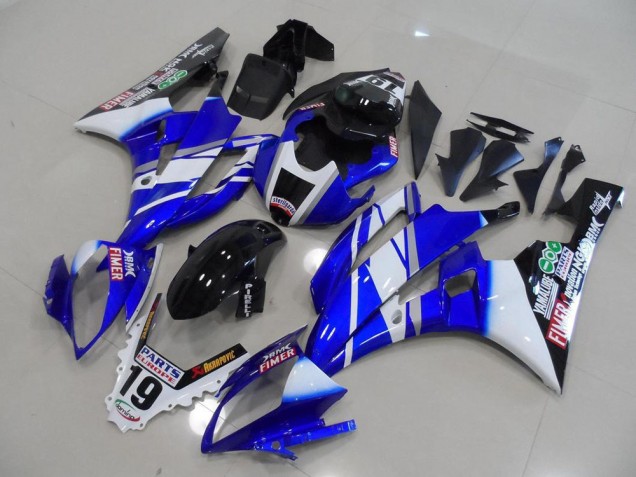Blue Sterilgarda 2006-2007 Yamaha YZF R6 Motorcycle Fairings