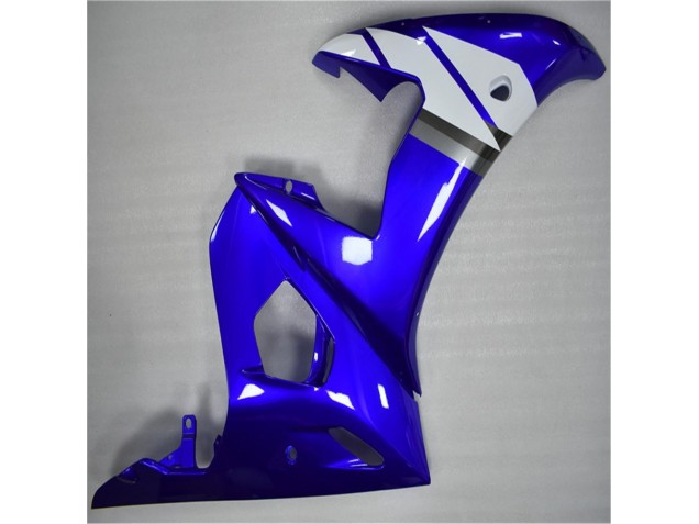 Blue White 2003-2005 Yamaha YZF R6 Full Motorcycle Fairing Kits
