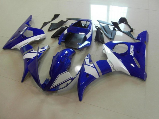 Blue White 2003-2005 Yamaha YZF R6 Motorcycle Fairing Blue White 2003-2005 Yamaha YZF R6 Motorcycle Fairing