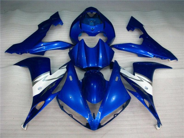 Blue White 2004-2006 Yamaha YZF R1 Motorcycle Fairing
