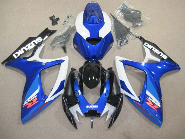 Blue White 2006-2007 Suzuki GSXR 600 Motorcycle Bodywork