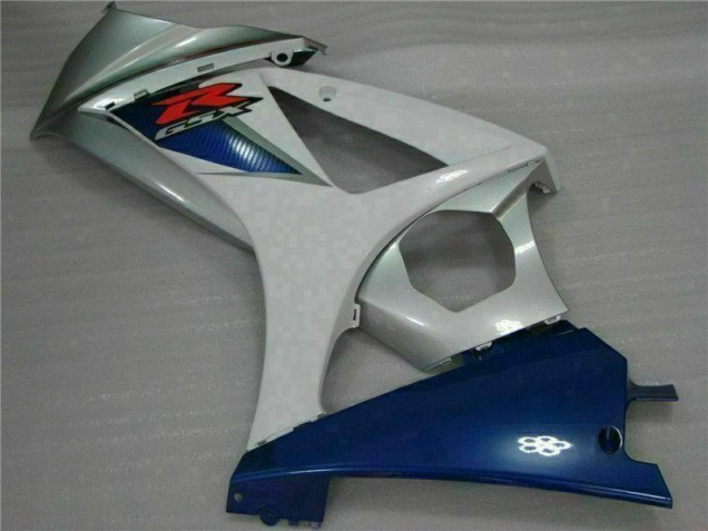 Blue White 2007-2008 Suzuki GSXR 1000 Full Motorcycle Fairing Kits