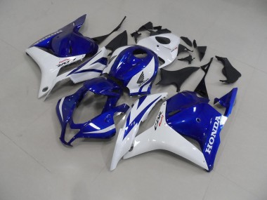 Blue White 2009-2012 Honda CBR600RR Motorcycle Fairings