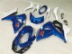 Blue White 2009-2016 Suzuki GSXR 1000 Motorcycle Fairing Kits & Plastic