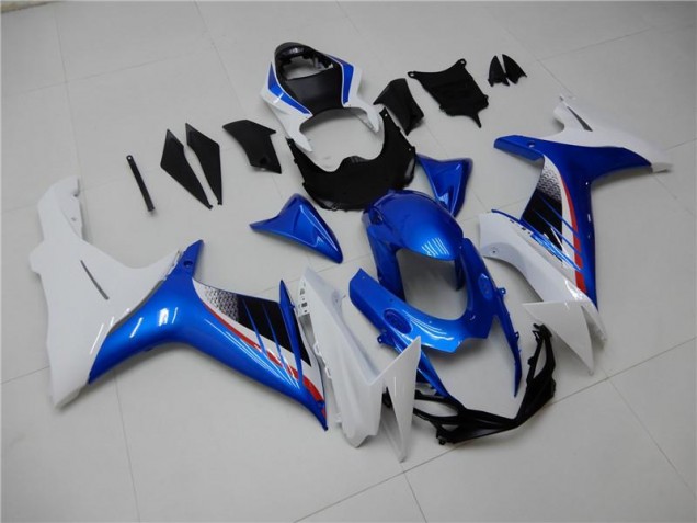 Blue White 2011-2021 Suzuki GSXR 600/750 Motorcycle Fairing