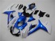 Blue White 2011-2021 Suzuki GSXR 600/750 Motorcycle Fairing