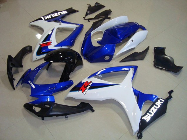Blue White Black 2006-2007 Suzuki GSXR 750 Motorcycle Fairings Blue White Black 2006-2007 Suzuki GSXR 750 Motorcycle Fairings