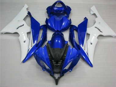 Blue White Black 2008-2016 Yamaha YZF R6 Motorcycle Fairings