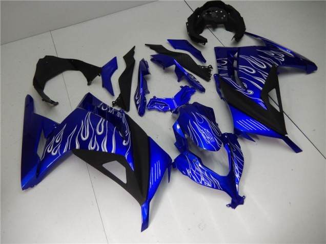 Blue White Black 2013-2016 Kawasaki EX300 Motorcycle Fairings