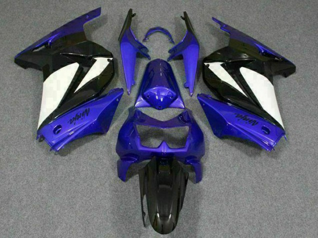 Blue White Black Ninja 2008-2012 Kawasaki EX250 Motorcycle Fairings