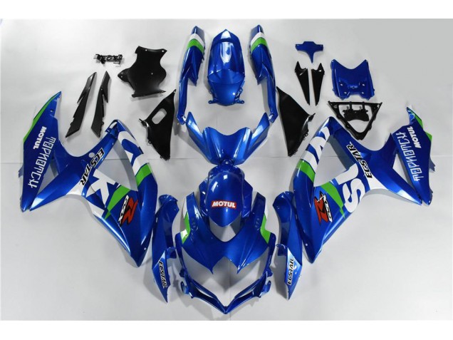 Blue White Green 2008-2010 Suzuki GSXR 600/750 Motorcycle Fairings Blue White Green 2008-2010 Suzuki GSXR 600/750 Motorcycle Fairings