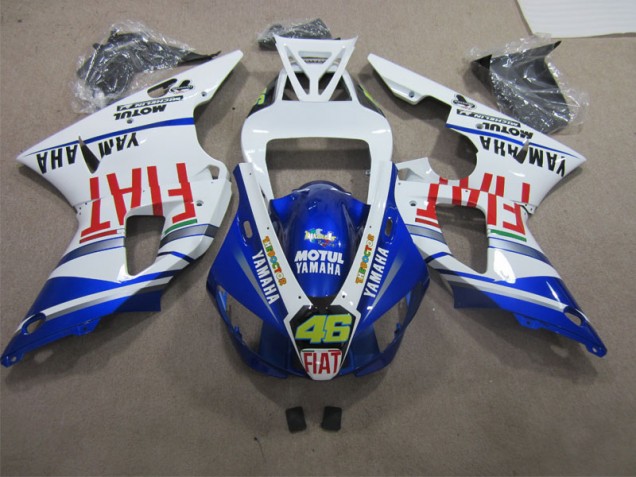 Blue White Motul Dunlop 46 2009-2011 Yamaha YZF R1 Motorcycle Fairing Blue White Motul Dunlop 46 2009-2011 Yamaha YZF R1 Motorcycle Fairing