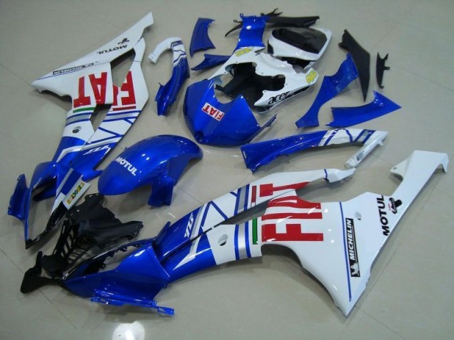 Blue White Red Fiat 2008-2016 Yamaha YZF R6 Motorcycle Fairings Blue White Red Fiat 2008-2016 Yamaha YZF R6 Motorcycle Fairings