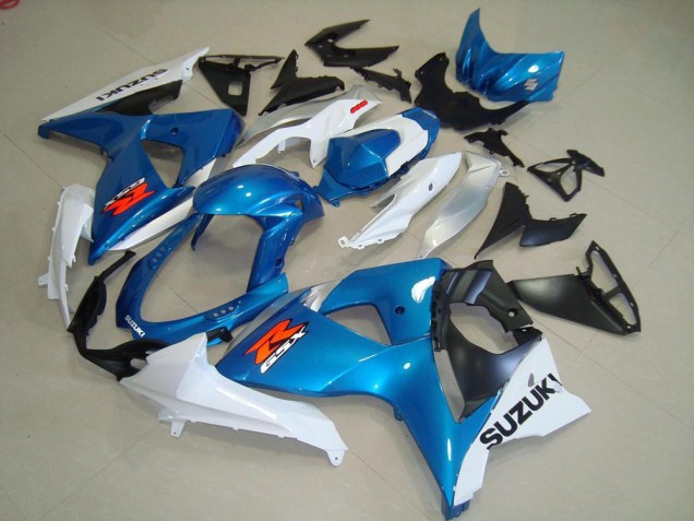 Blue and White OEM Style 2009-2016 Suzuki GSXR 1000 Motorcycle Fairings Blue and White OEM Style 2009-2016 Suzuki GSXR 1000 Motorcycle Fairings