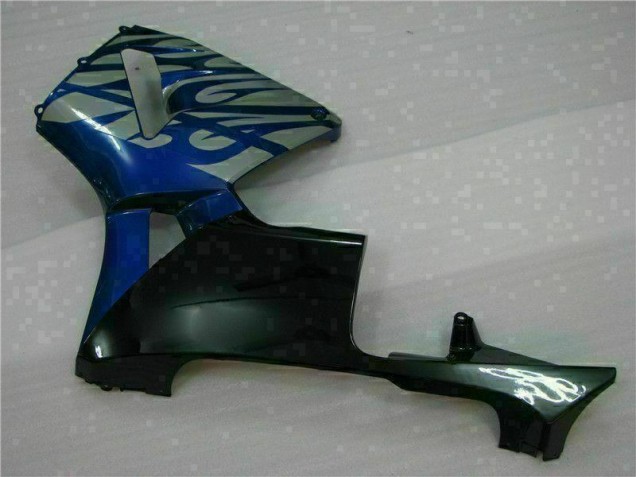 Blue with Silver Flame 2003-2004 Honda CBR600RR Motorcycle Fairings