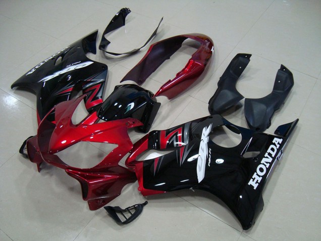 Candy Red Black 2004-2007 Honda CBR600 F4i Motorcycle Fairings Candy Red Black 2004-2007 Honda CBR600 F4i Motorcycle Fairings
