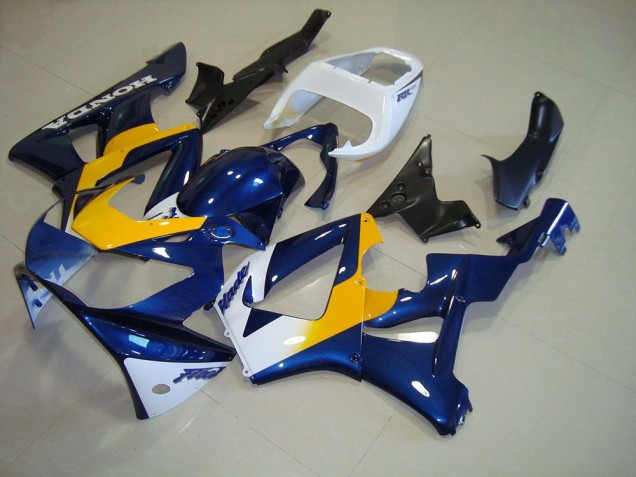 Dark Blue Yellow White 2000-2001 Honda CBR900RR 929 Motorcycle Fairings Dark Blue Yellow White 2000-2001 Honda CBR900RR 929 Motorcycle Fairings