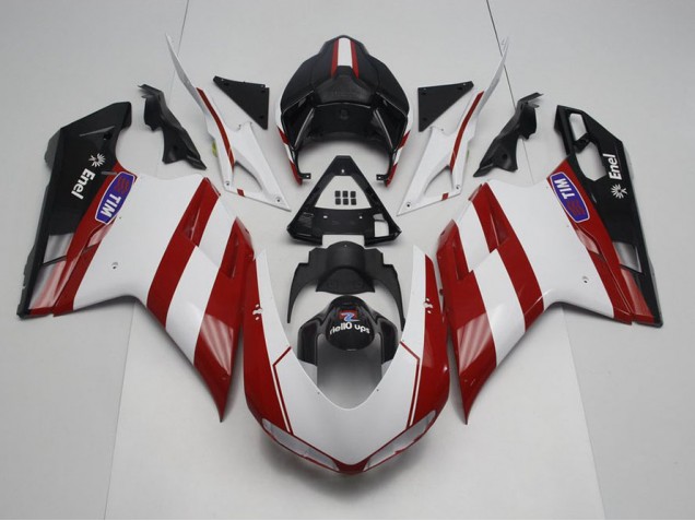 Generali with No Logo 2007-2014 Ducati 848 1098 1198 Motorcycle Fairings Generali with No Logo 2007-2014 Ducati 848 1098 1198 Motorcycle Fairings