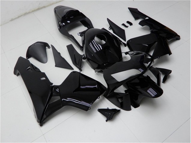 Glossy Black 2003-2004 Honda CBR600RR Motorcycle Fairing Glossy Black 2003-2004 Honda CBR600RR Motorcycle Fairing