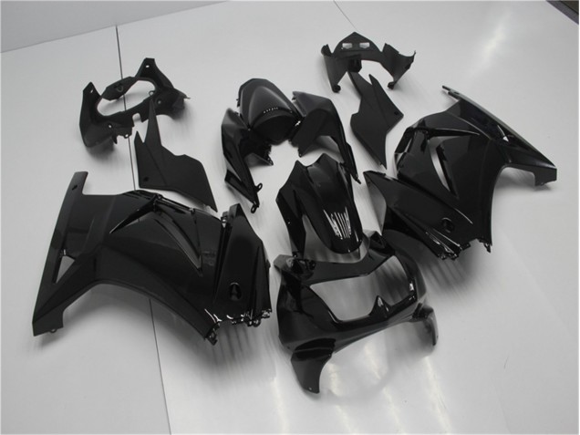 Glossy Black 2008-2012 Kawasaki EX250 Motorcycle Fairings