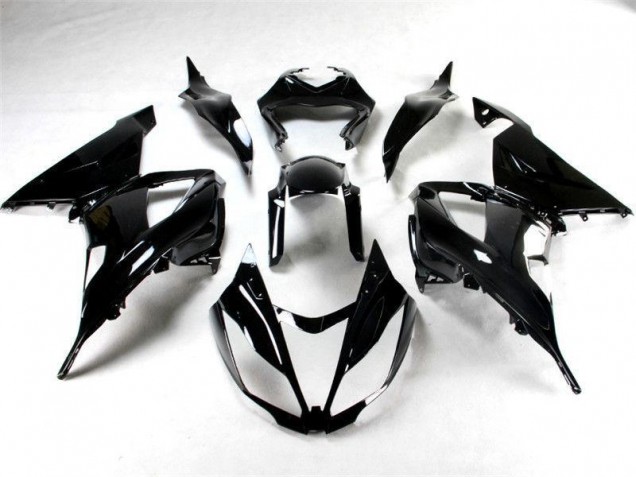 Glossy Black 2013-2018 Kawasaki ZX6R Motorcycle Fairings Glossy Black 2013-2018 Kawasaki ZX6R Motorcycle Fairings