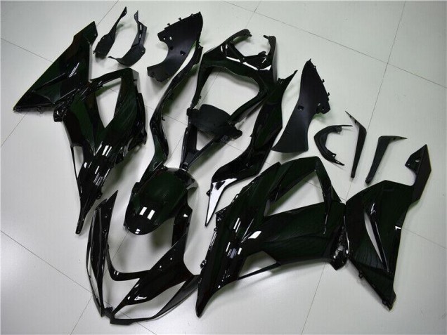 Glossy Black 2013-2018 Kawasaki ZX6R Motorcycle Fairings Glossy Black 2013-2018 Kawasaki ZX6R Motorcycle Fairings